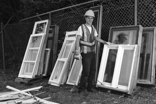 Homeowners arranging furniture for clearance in Victoria