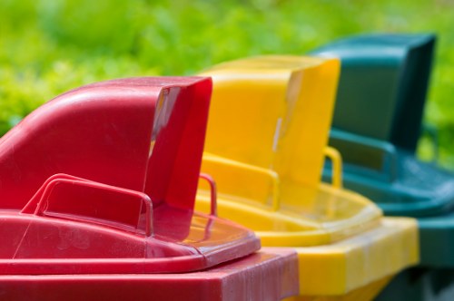 Residents disposing of old furniture through bulk waste collection in Victoria.